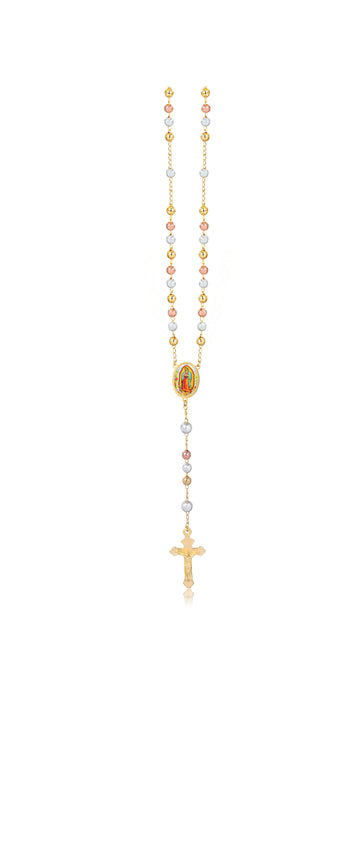 18K Gold Layered Oro Laminado Rosarie
